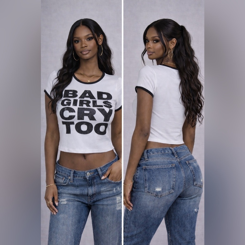 Soft Power” Graphic Crop Tee